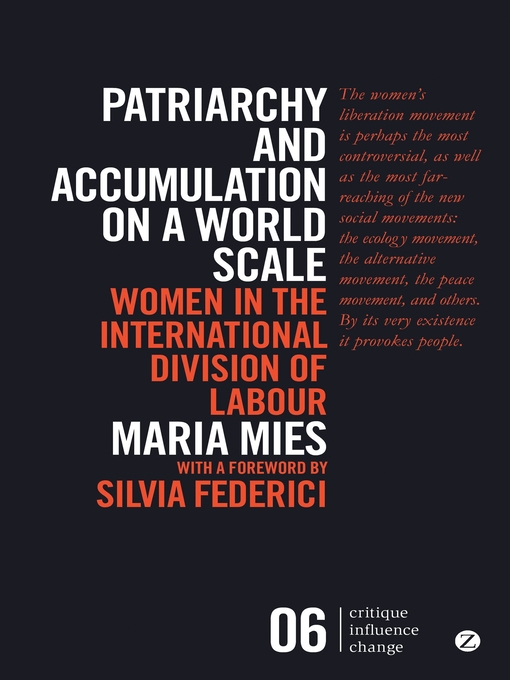 Cover image for Patriarchy and Accumulation on a World Scale
